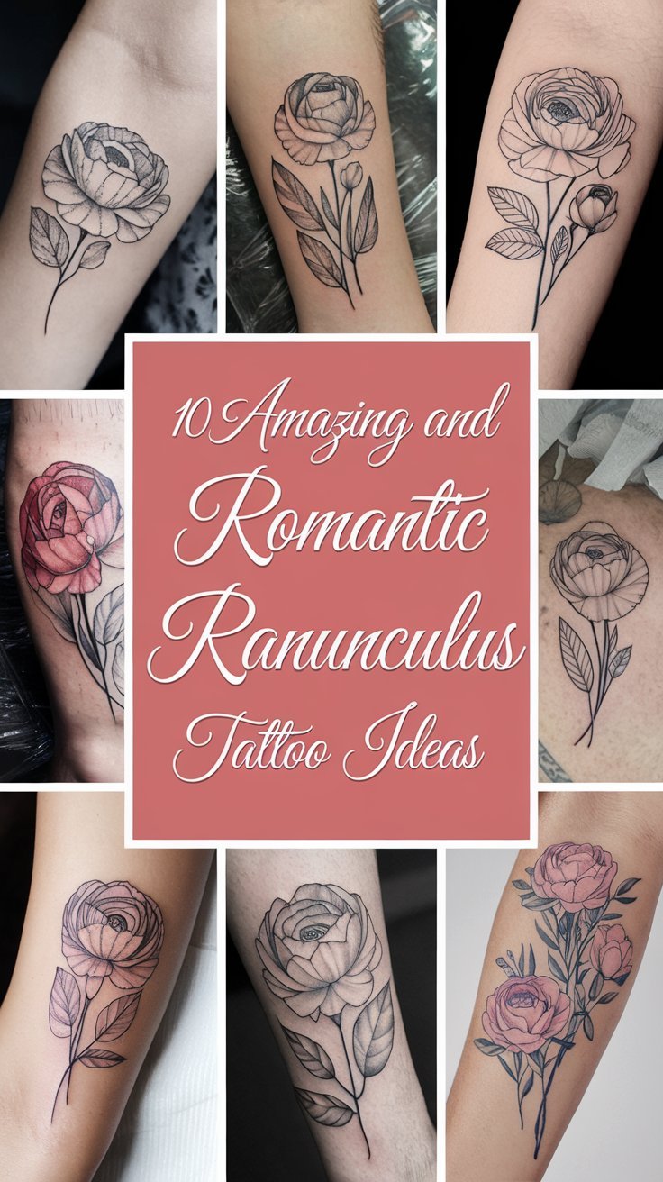 Read more about the article 10 Amazing and Romantic Ranunculus Tattoo Ideas for Couples