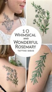 Read more about the article 10 Whimsical and Wonderful Rosemary Tattoo Ideas for Herbalists