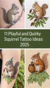 Read more about the article 11 Playful and Quirky Squirrel Tattoo Ideas 2025 for Nature Lovers