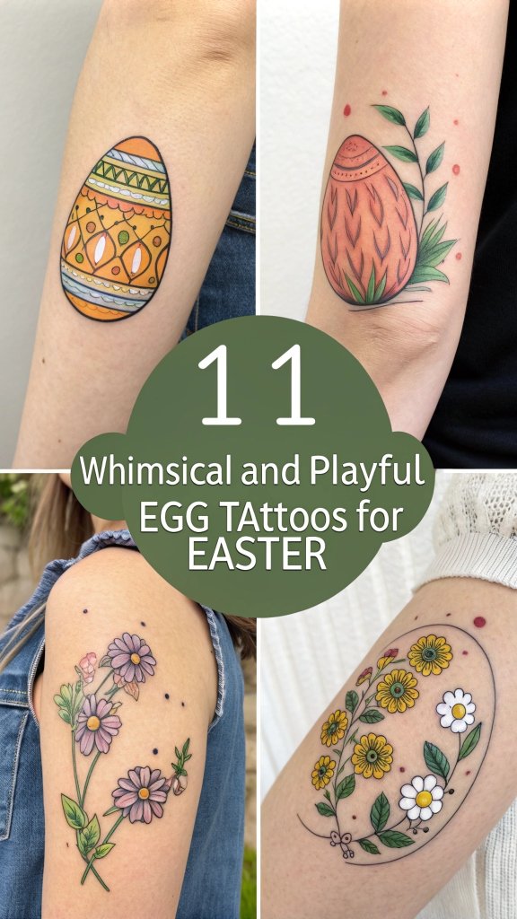 Read more about the article 11 Whimsical and Playful Egg Tattoos for Easter: Hop into Spring