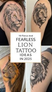 Read more about the article 10 Fierce and Fearless Lion Tattoo Ideas for Women In 2025