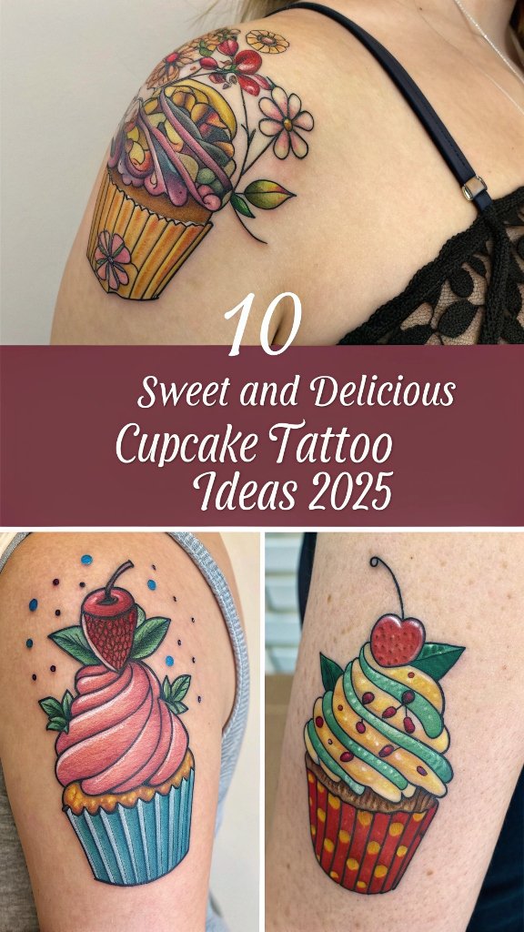 Read more about the article 10 Sweet and Delicious Cupcake Tattoo Ideas 2025 for Bakers