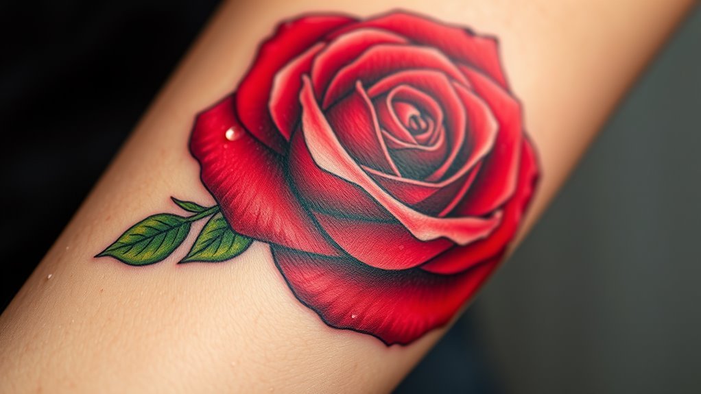 Read more about the article Red Rose Tattoo Meaning and Symbolism