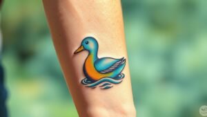Read more about the article Duck Tattoo Meaning and Symbolism