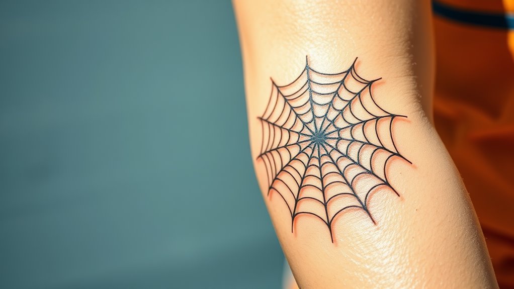 Read more about the article Elbow Web Tattoo Meaning and Symbolism