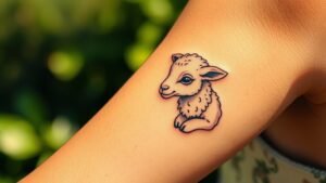 Read more about the article Lamb Tattoo Meaning and Symbolism