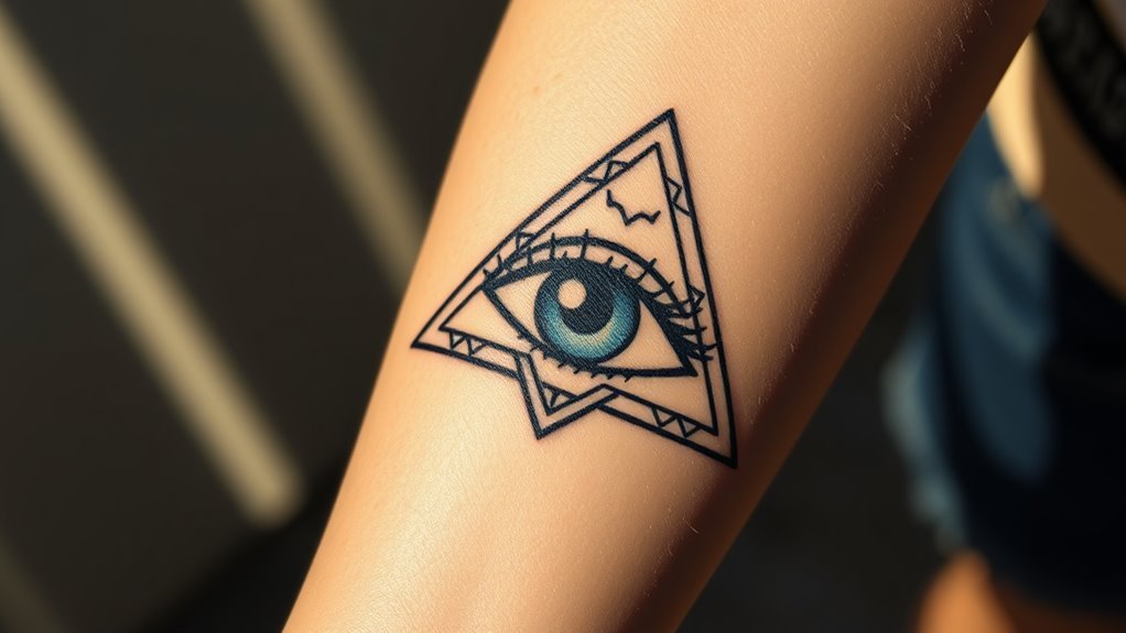 Read more about the article Eye in Triangle Tattoo Meaning and Symbolism