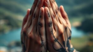 Read more about the article Hands Praying Tattoo Meaning and Symbolism