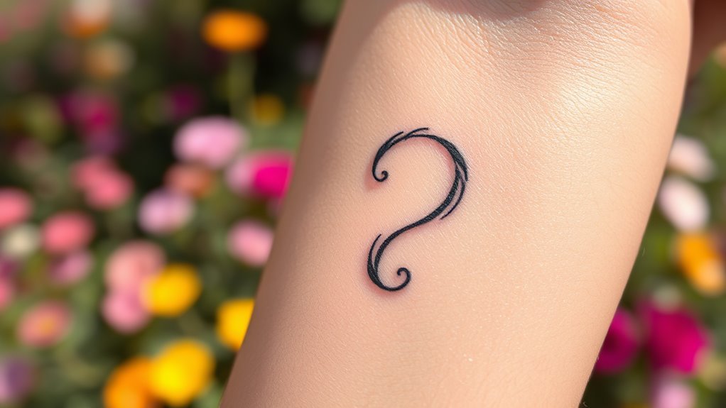 Read more about the article Question Mark Tattoo Meaning and Symbolism