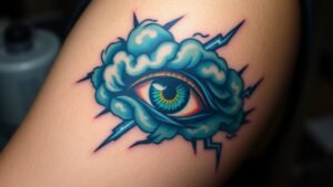 Read more about the article Eye of the Storm Tattoo Meaning and Symbolism