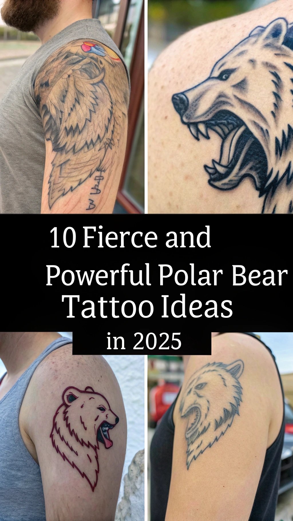10 Fierce and Powerful Polar Bear Tattoo Ideas for Strength