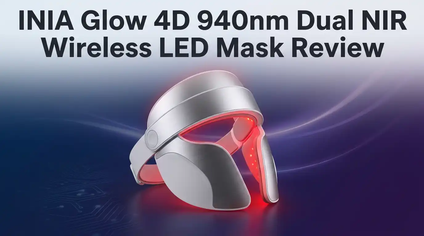 Read more about the article INIA Glow 4D 940nm Dual NIR Wireless LED Mask Review: Worth Buying?